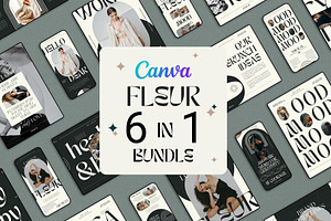 Fleur - 6 In 1 Canva Creator Pack