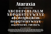 Ataraxia, a Serif Font by HATFSTUDIO (Thumbnail 7 of 8)