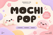 Mochi Pop – Cute Bubble Font, a Sans Serif Font by Yogeeid Std (Thumbnail 1 of 5)