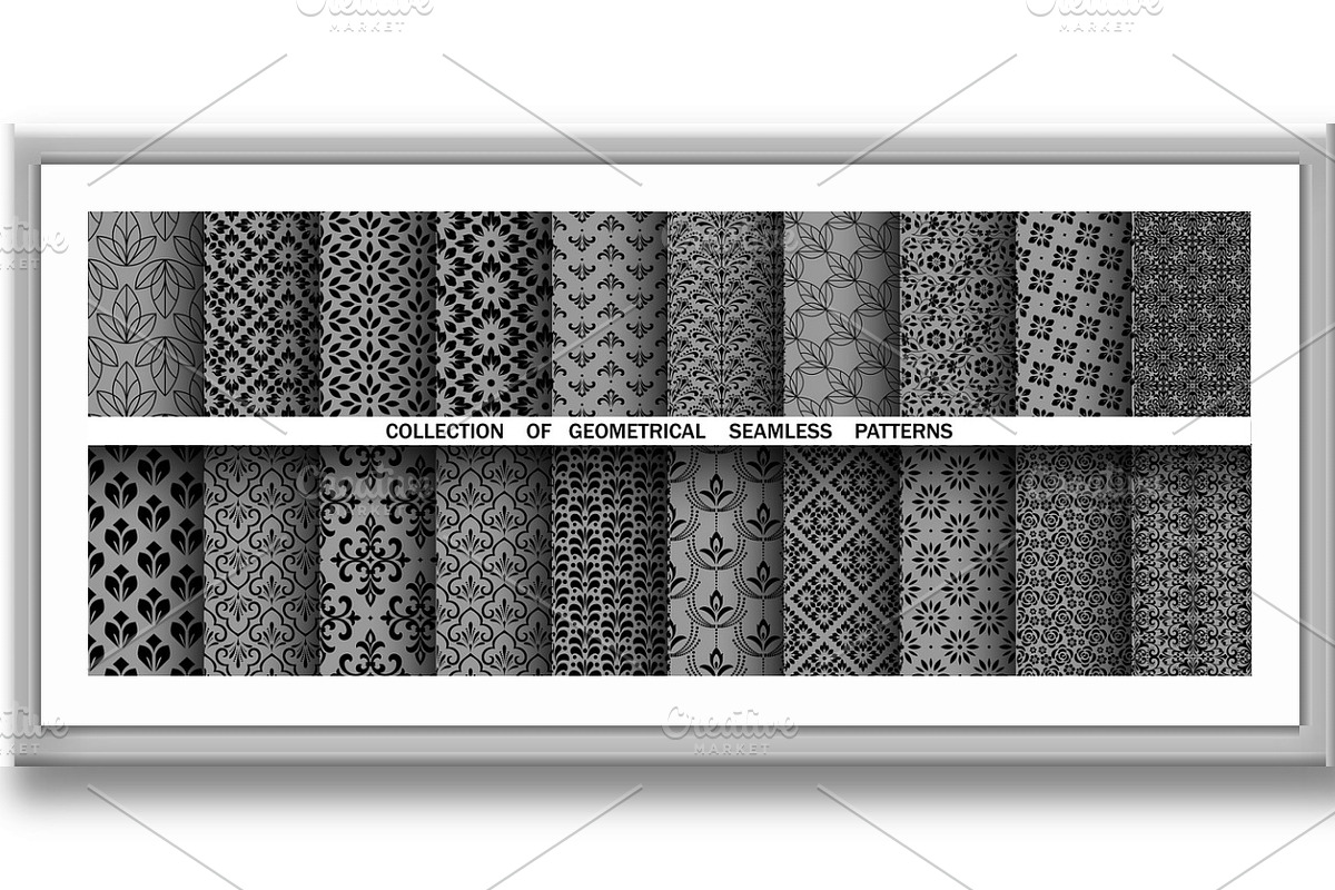 Geometric floral set, a Pattern Graphic by RODINA (Photo 3 of 3)