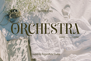 Orchestra - Modern Elegant Serif, a Serif Font by RagamKata (Thumbnail 1 of 13)