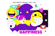 10 World Happiness Day Illustration, a Person Illustration by denayunebgt (Thumbnail 4 of 4)