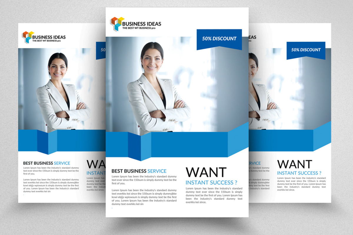 100 Business Flyers Mega Bundle, a Flyer Template by Design Up (Photo 6 of 100)