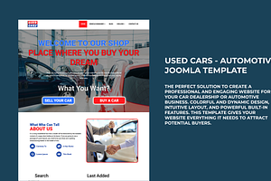 Used Cars - Automotive Joomla Templa