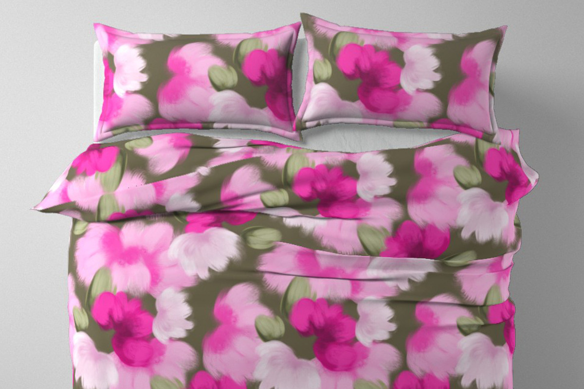 Vibrant pink abstract painted flower, a Pattern Graphic by Nocito Design (Photo 5 of 6)