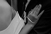 MK monogram, a Branding & Logo Template by LINKED LETTERS STUDIO (Thumbnail 2 of 3)