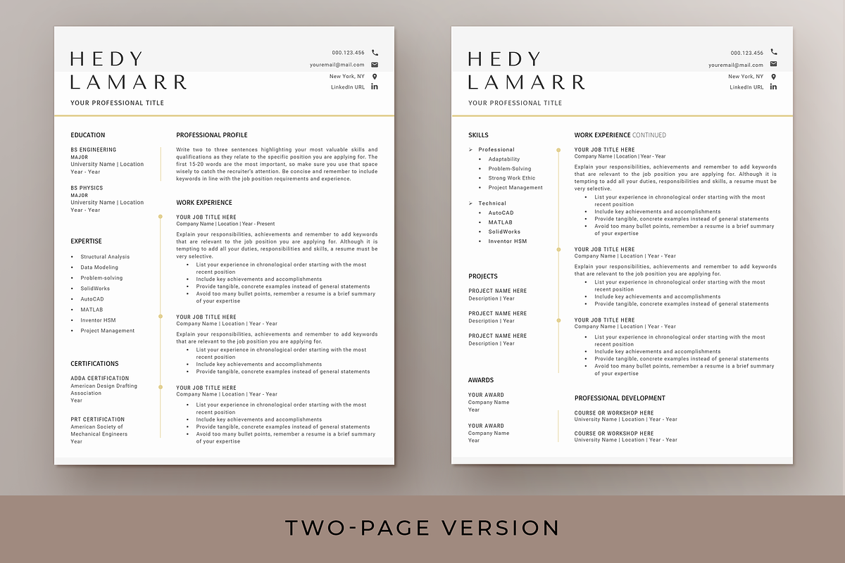 Engineer Resume & Cover Letter -Word, a Resume Template by Resume Bureau (Photo 3 of 5)