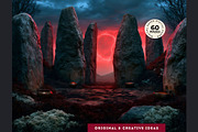 Harvest Ritual Horror RPG Backdrops, a Seasonal Illustration by ThatsDesignArt (Thumbnail 8 of 18)