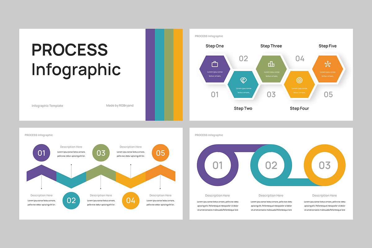 PROCESS Infographic Google Slides, a Presentation Template by rgbryand