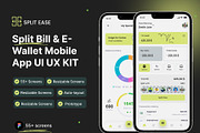 Split Bill & E-wallet mobile app, an UI Kit Template by Muhammad_Ahmad (Thumbnail 1 of 7)
