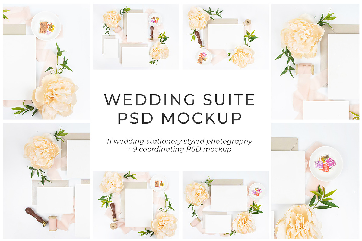 Wedding Suite Mockup Bundle, a Print Template by Citrus and Cinnamon (Photo 1 of 4)