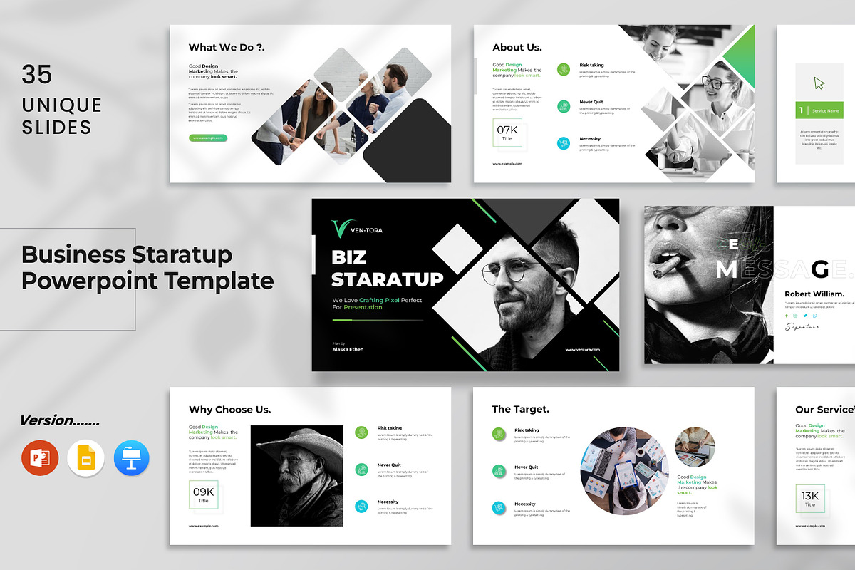 Business Startup PowerPoint Template, a Presentation Template by Typetheme (Photo 1 of 6)