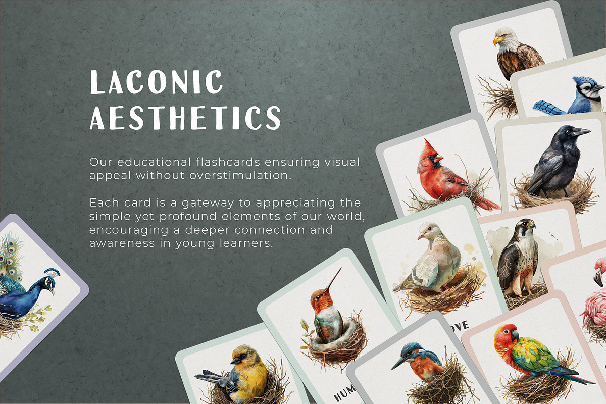 Birds and Their Nests Flash Cards, an Education Illustration by Pix Cafe (Photo 2 of 10)