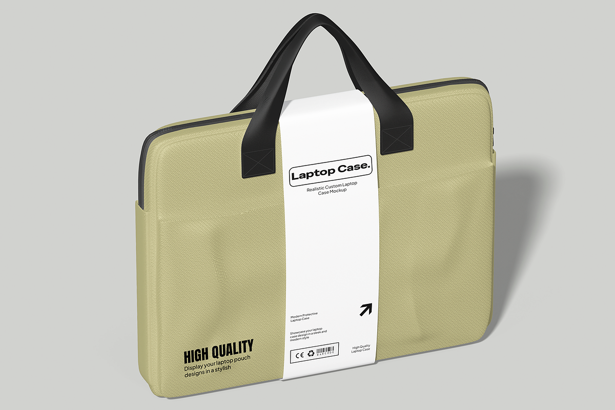 Laptop Case Mockup, a Packaging Mockup by Permadi Creative (Photo 3 of 5)