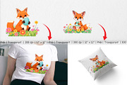 Easter Fox Clipart, a Graphic by Artnoy (Thumbnail 3 of 5)