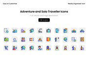 Adventure and Solo Traveller Icons, a Solid Icon by Wencory (Thumbnail 2 of 2)