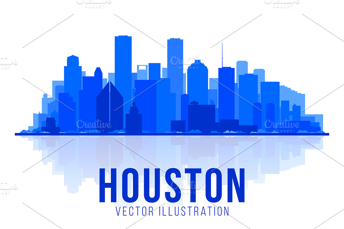 Houston Texas skyline illustration, an Illustration by Sky and glass (Photo 4 of 5)