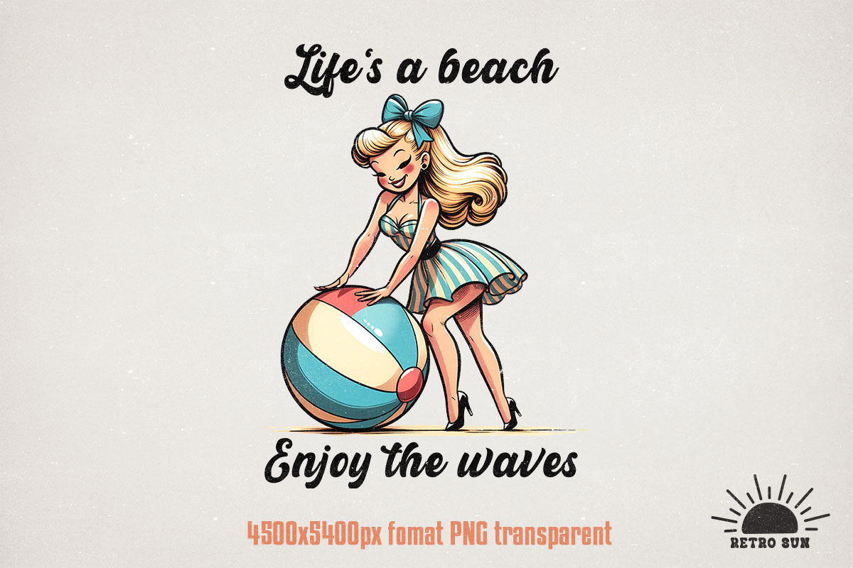 Retro Pinup Girls Quotes, an Object Graphic by GlitterCraft