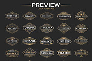 30 Line Art Badge & Frame Label, a Decorative Illustration by Raftel (Thumbnail 2 of 12)