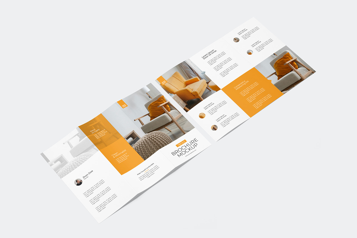 Trifold Brochure Flyer Mockup, an Advertising Mockup by Rizky Audymas (Photo 4 of 8)