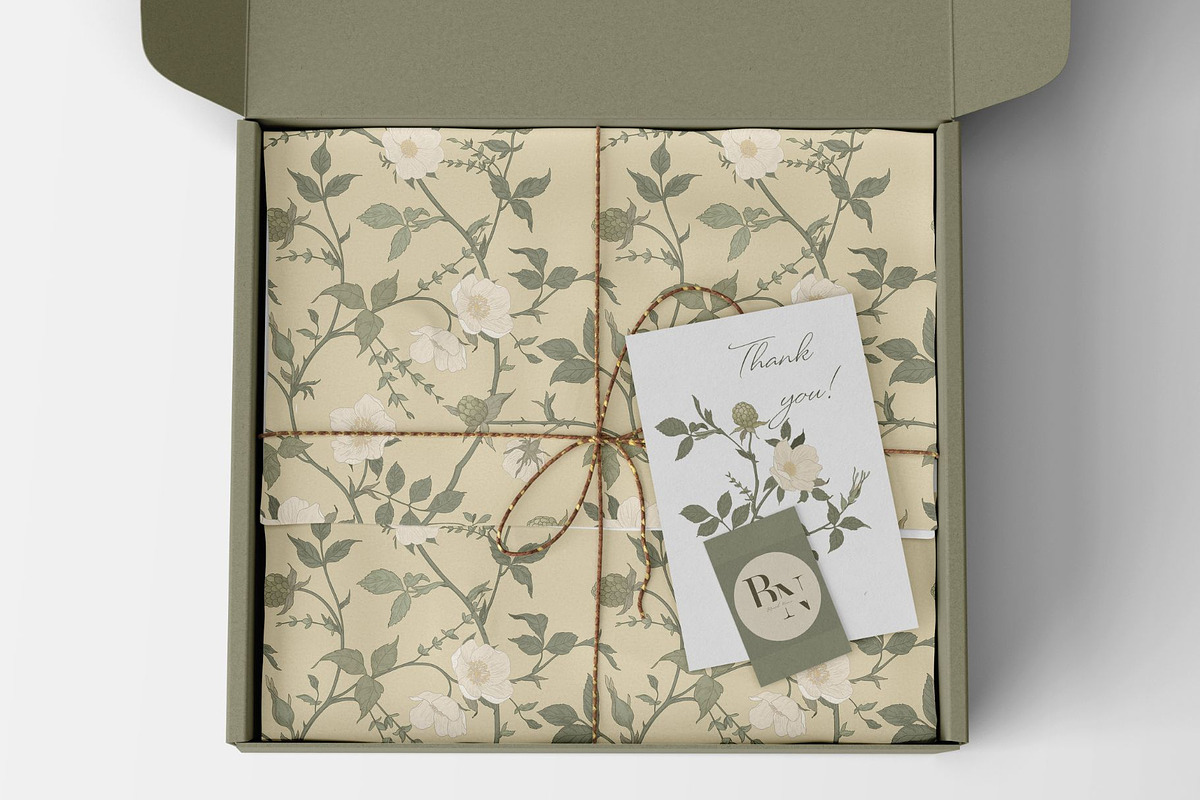 Bramble Bloom Seamless Pattern, a Pattern Graphic by MouseGrey (Photo 3 of 17)