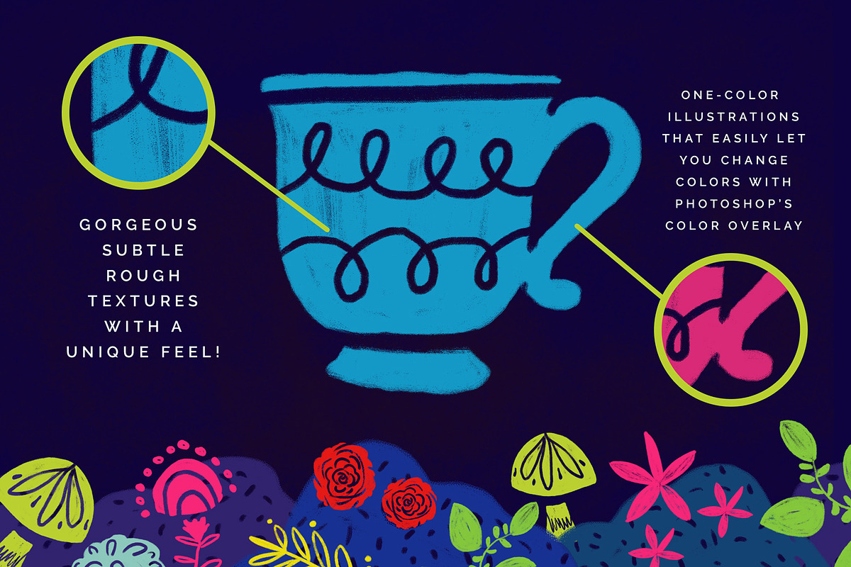 Alice's Garden Floral Collection, a Decorative Illustration by Hues of Hodges (Photo 5 of 5)