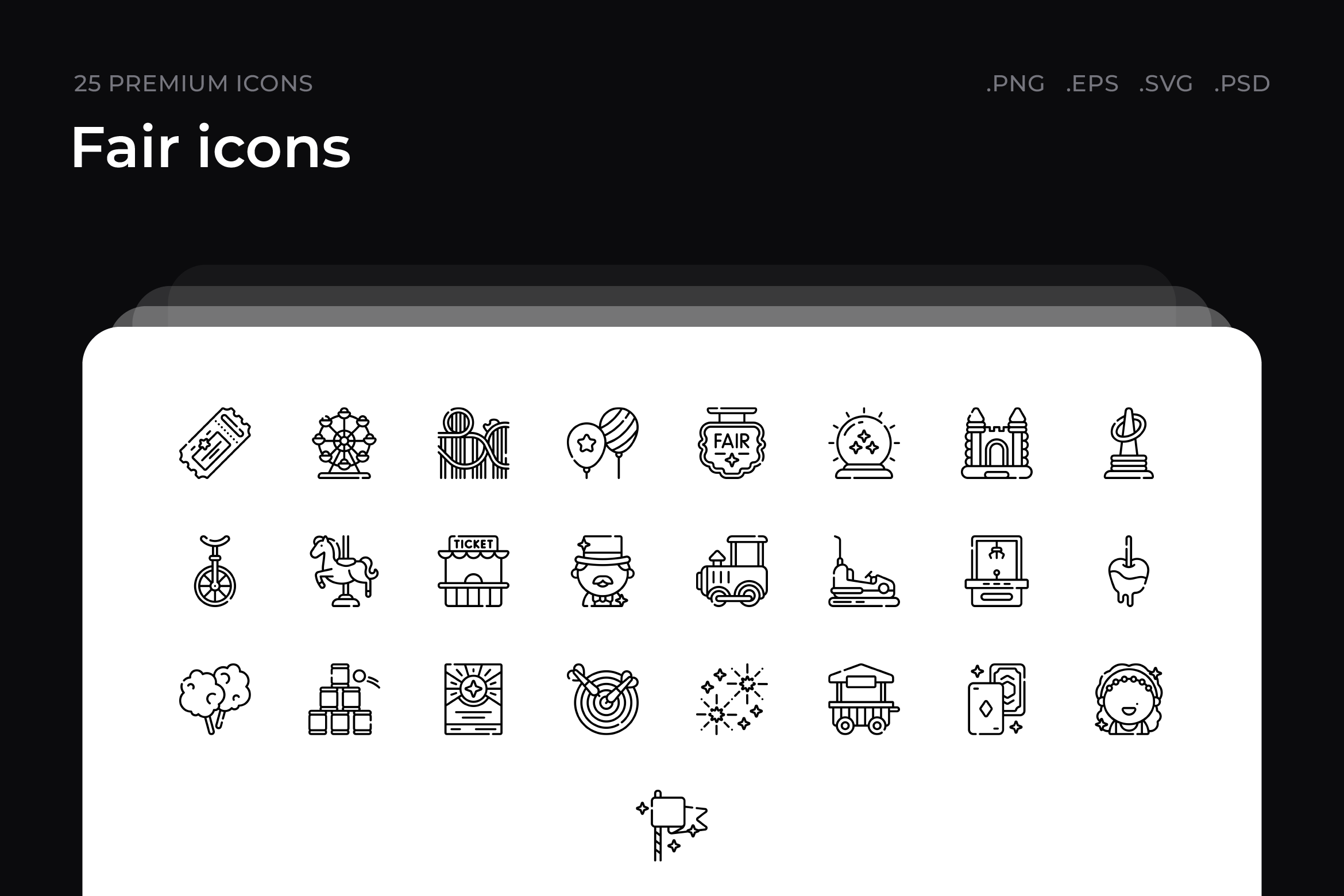 Fair icons, an Outline Icon by Wencory