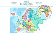 Europe Maps Collection, an Education Illustration by Illustrationsforteachers (Thumbnail 6 of 8)