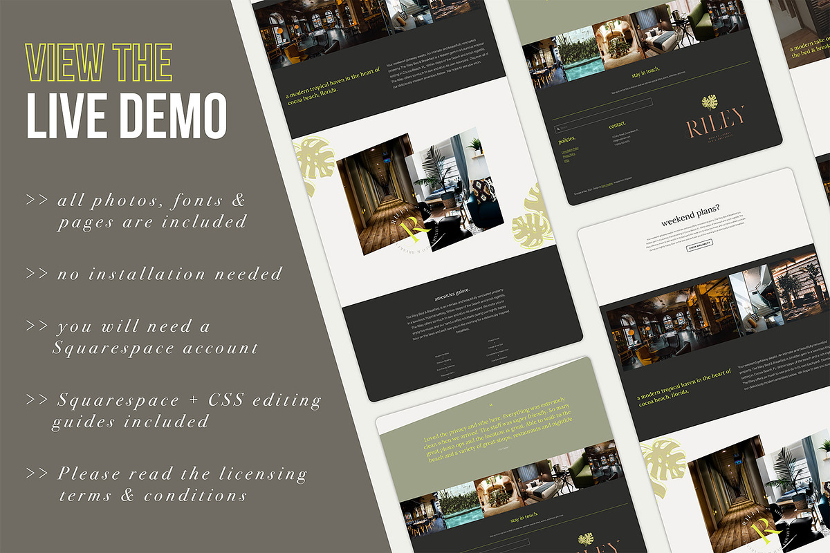 Riley | Squarespace Website Template preview 5