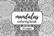 Mandalas Adult Coloring Book, a Brochure Template by Kristina Chistiakova (Thumbnail 1 of 6)