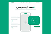 Corporate Wireframe Landing Page UX, an UI Kit Template by CreativeShaper (Thumbnail 2 of 6)