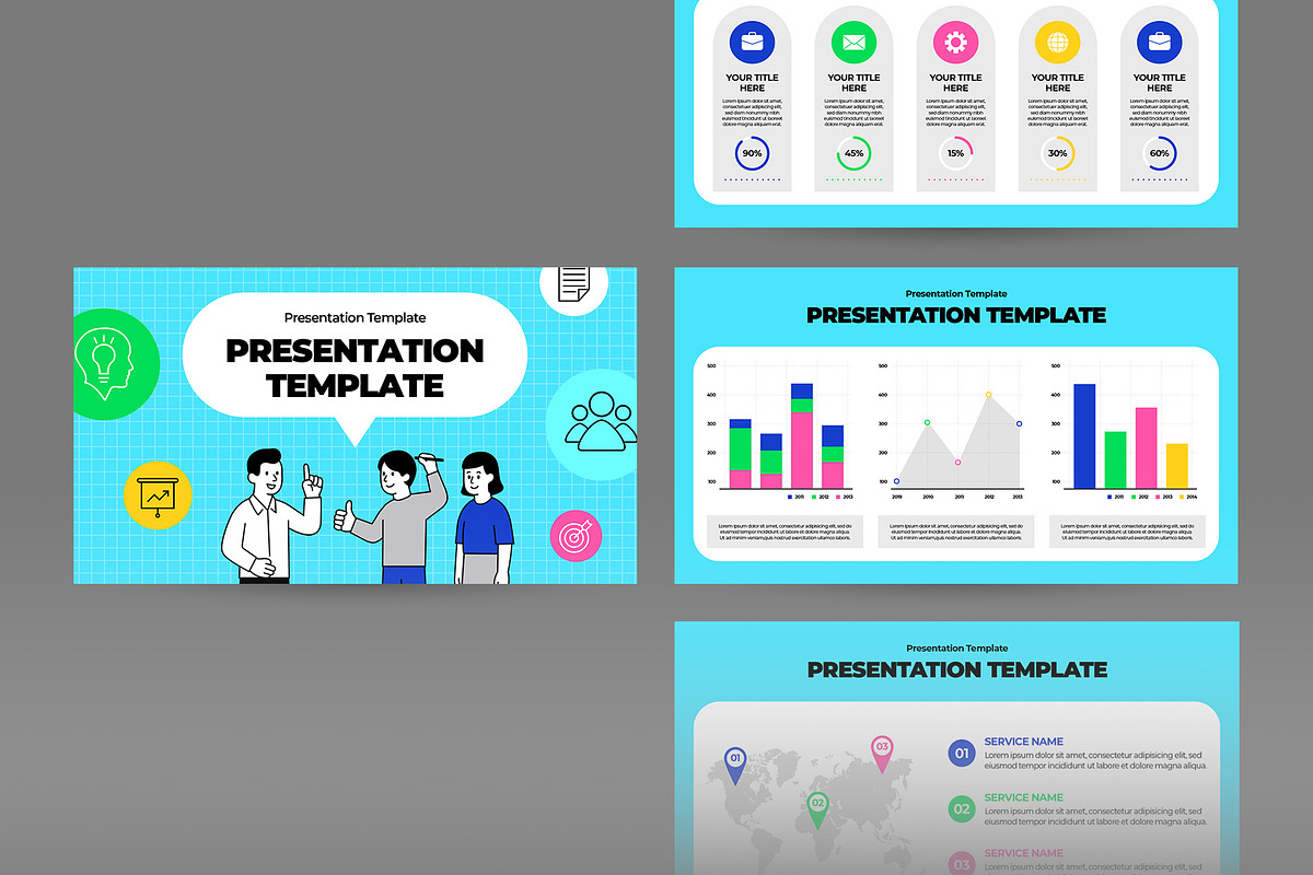 Business Plan PowerPoint Template, a Presentation Template by CreativeUP (Photo 3 of 6)