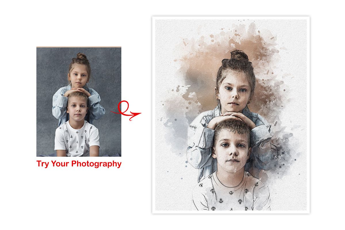 Custom Portrait Painting Effect, an Action Add-On by MRI STUDIO (Photo 12 of 39)