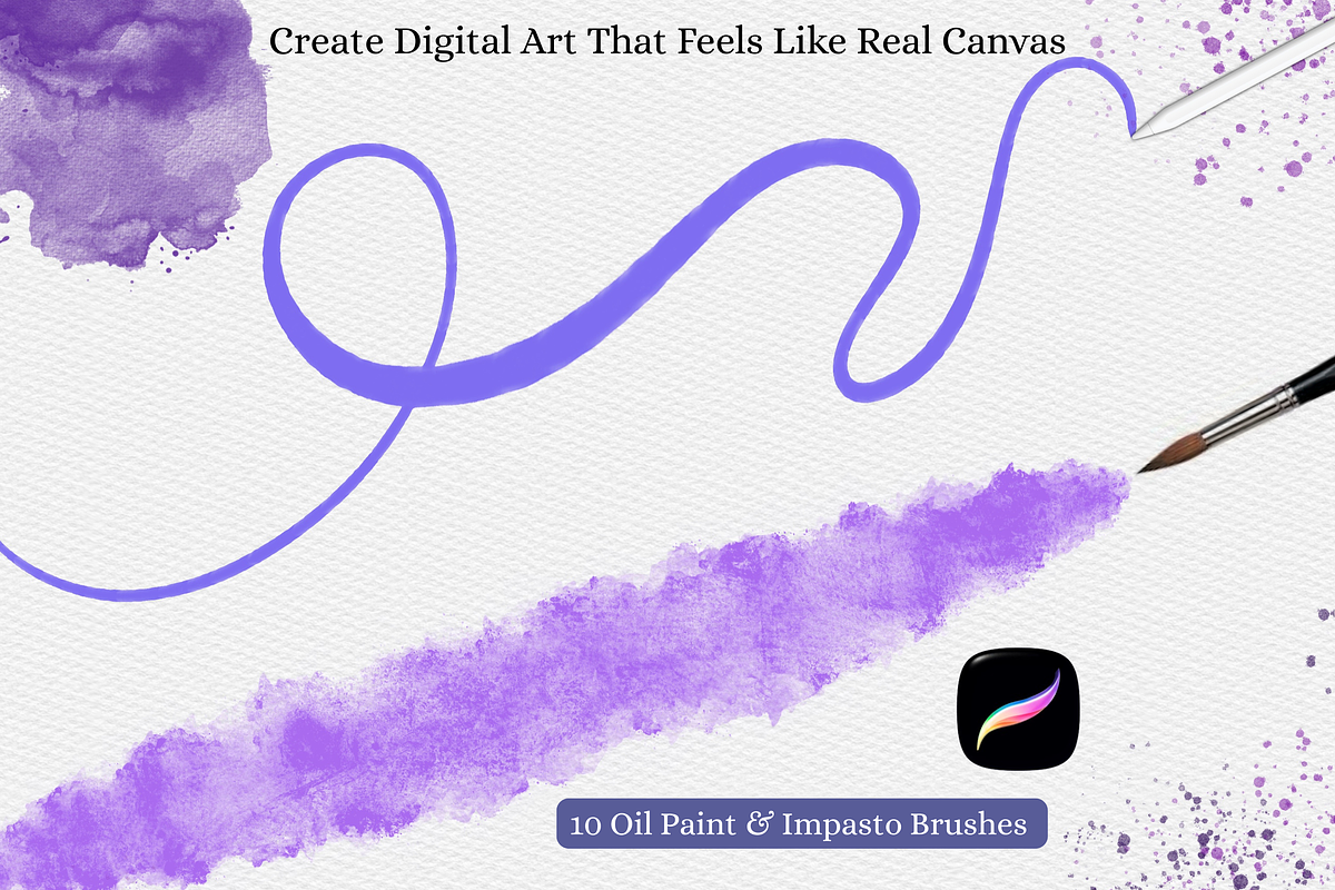 Procreate Watercolor Paper Canvas, a Layer Style Add-On by Wicked Creative (Photo 7 of 7)