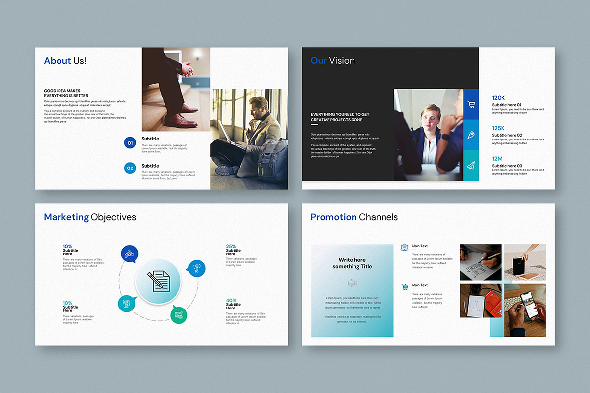 Marketing Plan Presentation Template, a Presentation Template by Slide_Genius1 (Photo 3 of 6)