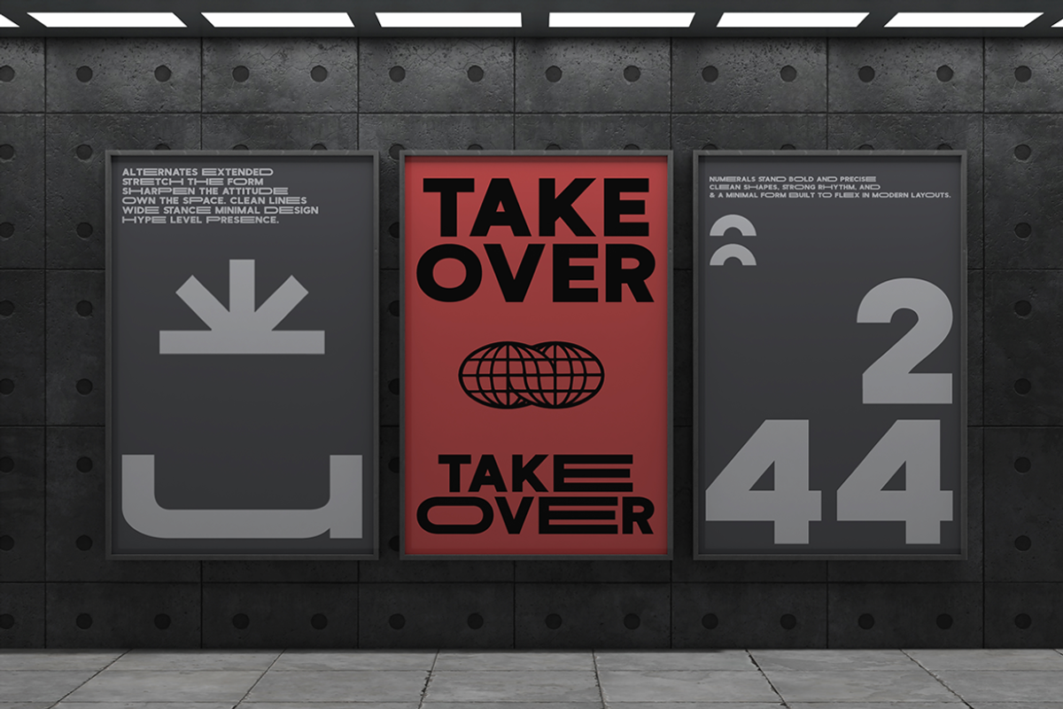 Wideform Extended Sans Serif Font, a Font by Rasio Studio (Photo 7 of 8)