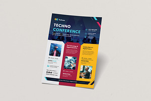 Technology Conference Flyer Template, a Flyer Template by Creativity-Design