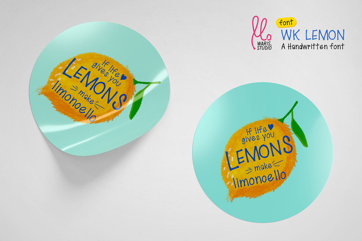 Lemon - Modern & Organic Handwritten, a Handwritten Font by Waris Studio (Photo 6 of 9)