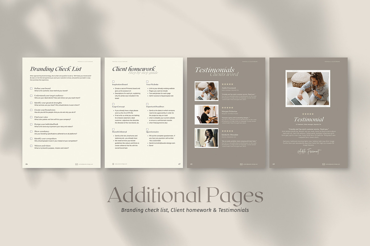 Proposal & Questionnaire for CANVA, a Brochure Template by Imagination Area (Photo 14 of 18)