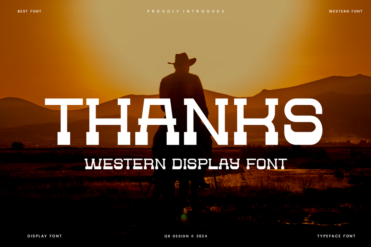 Boycow - Western Font, a Serif Font by QR Design Studio (Photo 6 of 6)