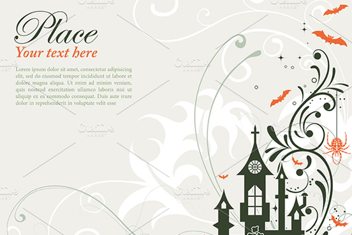 Floral Halloween Frames, an Illustration by TAlex (Photo 5 of 6)