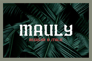 Mauly Typeface