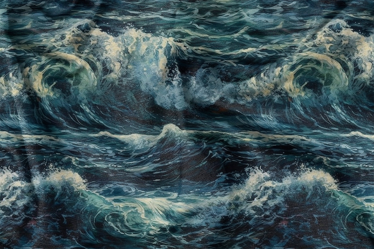 Aquatica - Ocean Oil paintings, a Pattern Graphic by Pixel Perfect Patterns (Photo 5 of 9)