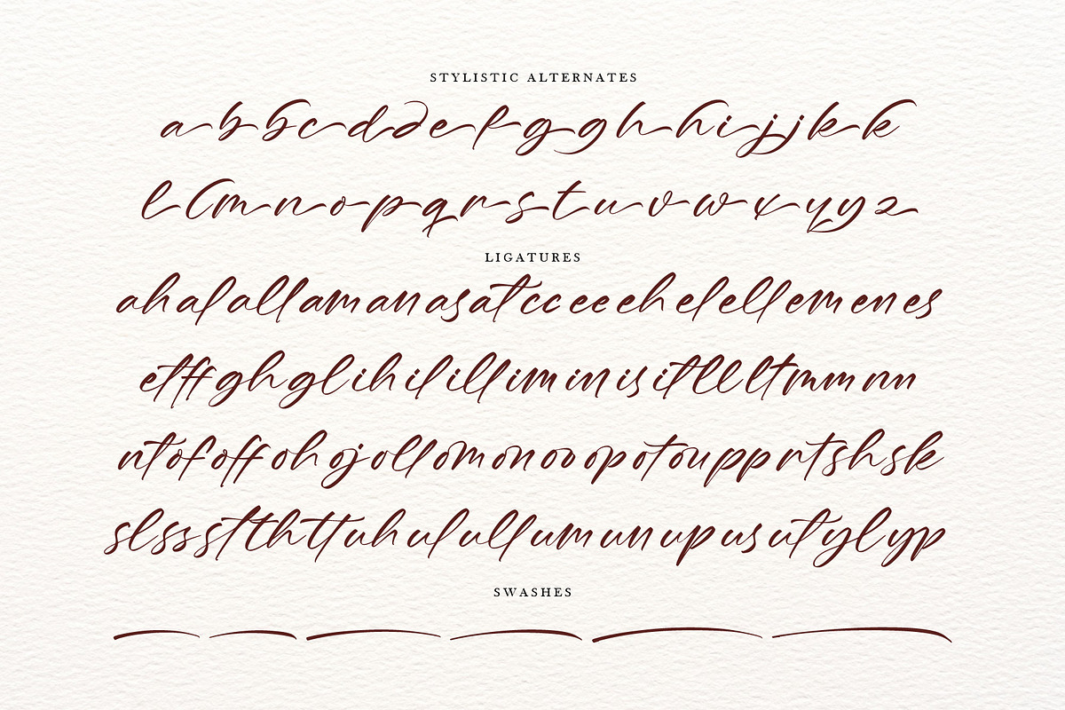 Rosyline - Stylish Script Font, a Script Font by Graha Type (Photo 8 of 8)