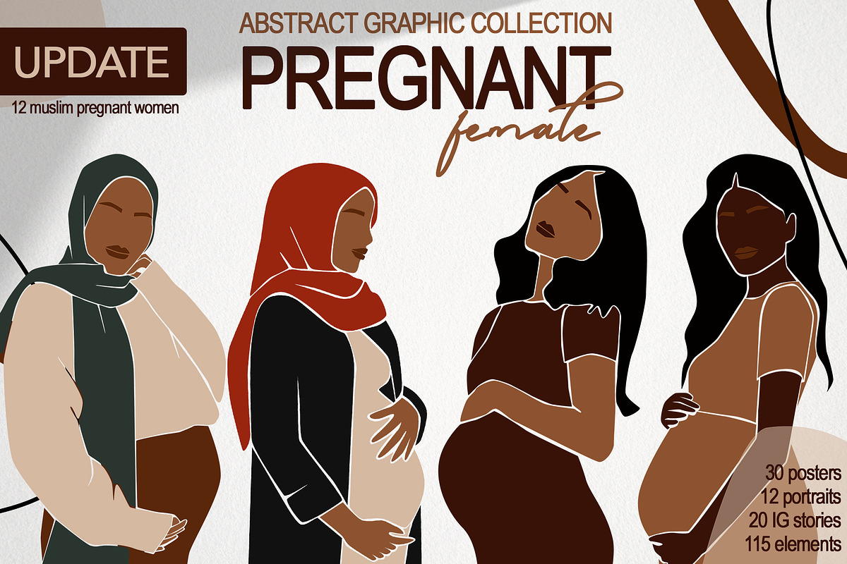 PREGNANT female. Modern art., a Decorative Illustration by EasyArt (Photo 1 of 14)