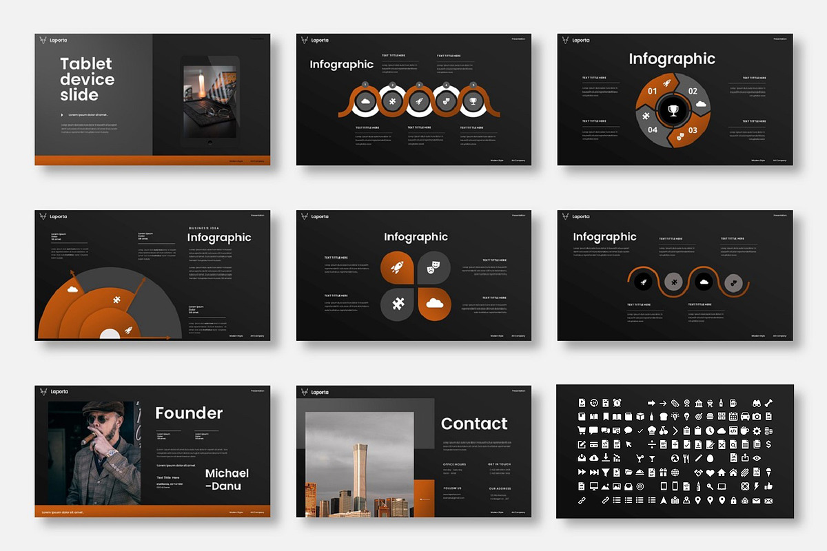 Laporta  – Business PowerPoint, a Presentation Template by Dens Creative Studio (Photo 5 of 6)