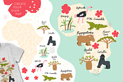Kids Minimal Animals. Africa, an Object Graphic by Creativemaker (Thumbnail 2 of 11)