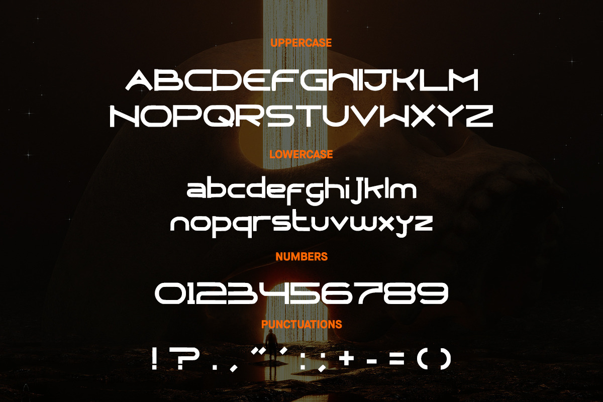 Oblivion Future Sci-Fi Font, a Sans Serif Font by Marco Zenki (Photo 11 of 12)