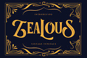 Zealous Font, a Serif Font by Meizzaluna Design (Thumbnail 1 of 8)