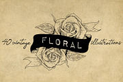 40 Vintage Floral Illustrations, an Illustration by Hatch Design Workshop (Thumbnail 15 of 15)